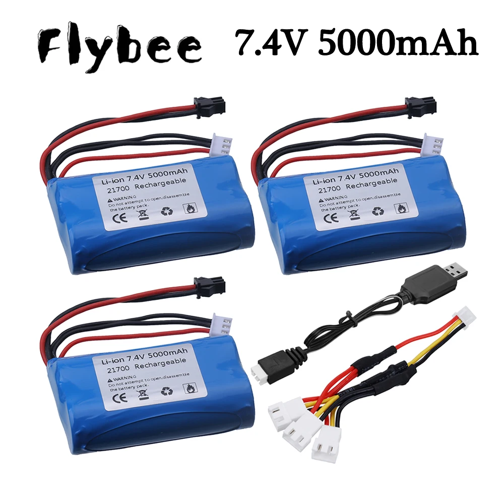 2S 7.4V 21700 Battery For RC Electric Toys Off-road Racing Car Truck Boats Spare Battery 7.4V 5000mAh Li-ion Battery Charger
2S 7.4V 21700 Battery For RC Electric Toys Off-road Racing Car Truck Boats Spare Battery 7.4V 5000mAh Li-ion Battery Charger