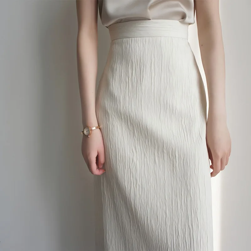 Юбка-миди Ele с высокой талией, модная универсальная юбка с высокой талией для женщин в цвете 20-х годов, однотонная юбка трапециевидной формы
Юбка-миди Ele с высокой талией, модная универсальная юбка с высокой талией для женщин в цвете 20-х годов, однотонная юбка трапециевидной формы