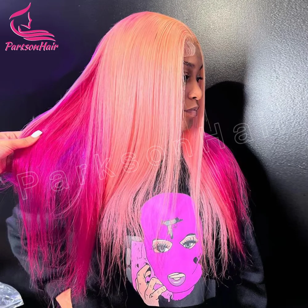 Glueless Wigs Highlight Pink Straight 13X6 Transparent HD Lace Front Wigs Pre Plucked 13X4 Lace Frontal Wig Human Hair For Woman
Glueless Wigs Highlight Pink Straight 13X6 Transparent HD Lace Front Wigs Pre Plucked 13X4 Lace Frontal Wig Human Hair For Woman