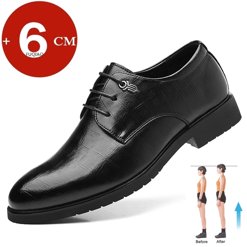 Soft Comfort Men Elevator Shoes 6CM Hidden Increase Formal Business Oxfords Breathable Leather Office Dress Shoes for Gentlemen
Soft Comfort Men Elevator Shoes 6CM Hidden Increase Formal Business Oxfords Breathable Leather Office Dress Shoes for Gentlemen