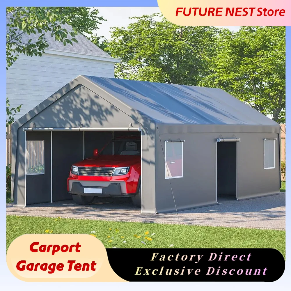 Всесезонный водонепроницаемый навес-тент для автомобиля с рулонными воротами, сверхпрочный складской шатер для хранения автомобилей, лодок и уличного оборудования
Всесезонный водонепроницаемый навес-тент для автомобиля с рулонными воротами, сверхпрочный складской шатер для хранения автомобилей, лодок и уличного оборудования