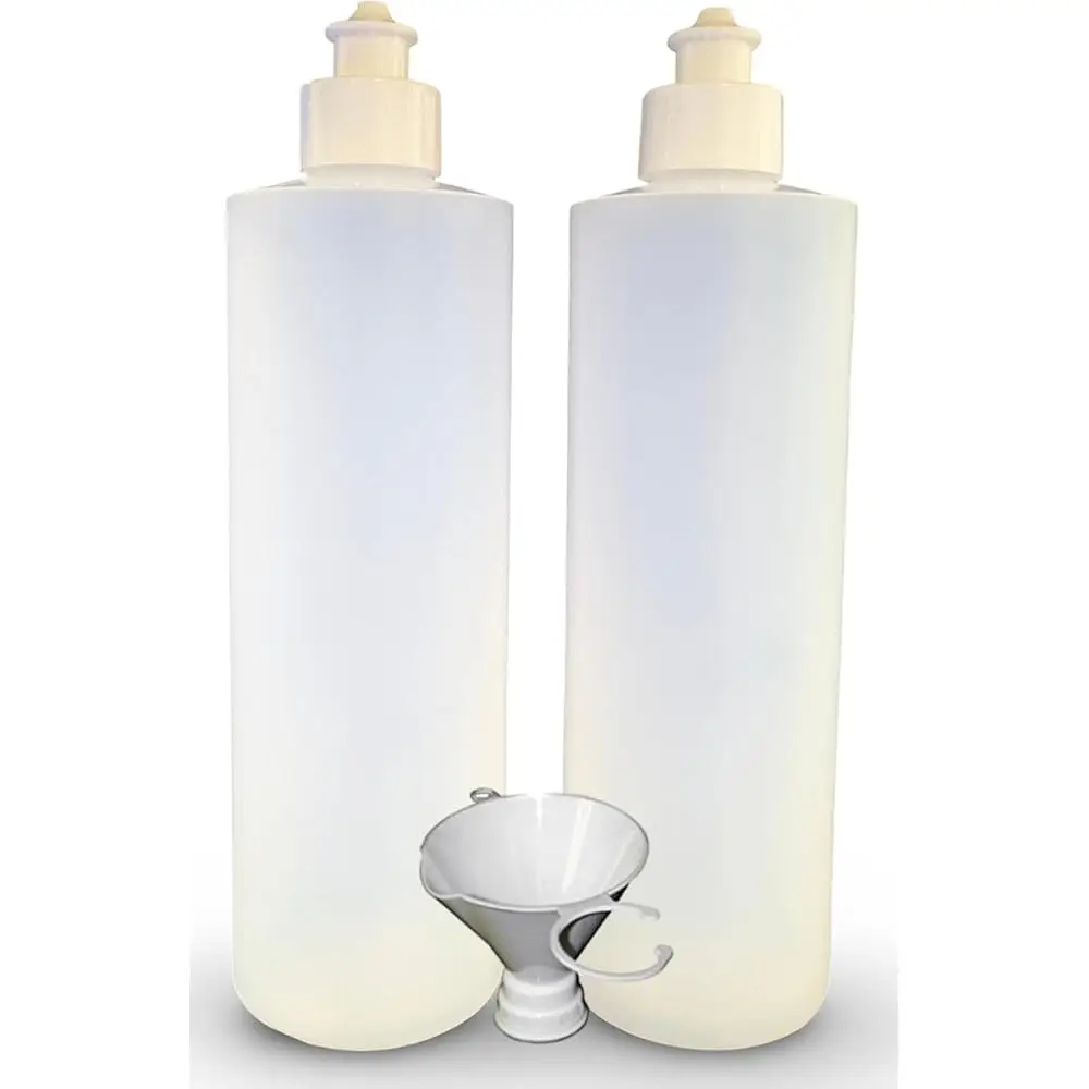 2 Pack Refillable 16 Ounce HDPE Squeeze Bottles With Push/Pull Button Top Dispenser Caps-Great For Lotions, Shampoos, Conditi
2 Pack Refillable 16 Ounce HDPE Squeeze Bottles With Push/Pull Button Top Dispenser Caps-Great For Lotions, Shampoos, Conditi