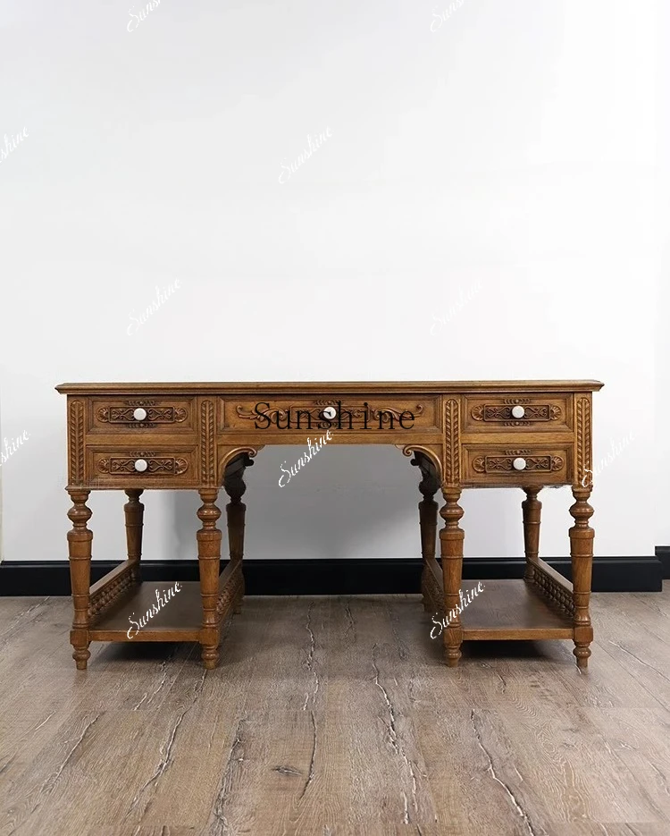 American retro solid wood computer desk home simple desk FT
American retro solid wood computer desk home simple desk FT