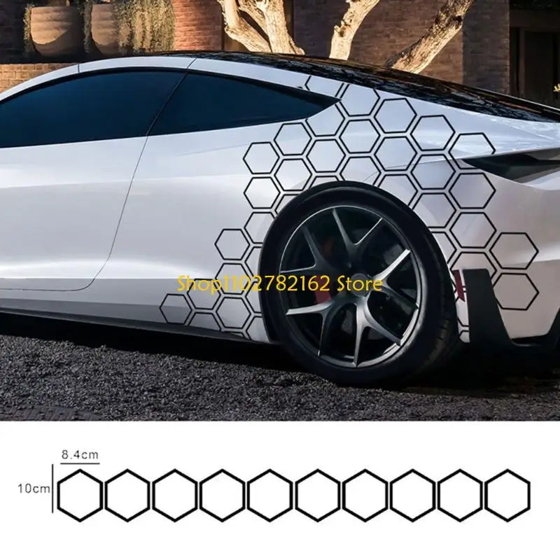 547B 10 Pieces Easy Application Reflective Hexagonal Stickers PET Vehicle Exterior Body Decoration Decals for Car Motorcycle
547B 10 Pieces Easy Application Reflective Hexagonal Stickers PET Vehicle Exterior Body Decoration Decals for Car Motorcycle
