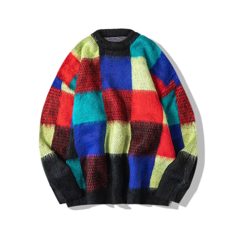 2023 Men's Autumn and Winter Long Fluff High Street Plaid Jacquard Casual Loose Sweater
2023 Men's Autumn and Winter Long Fluff High Street Plaid Jacquard Casual Loose Sweater