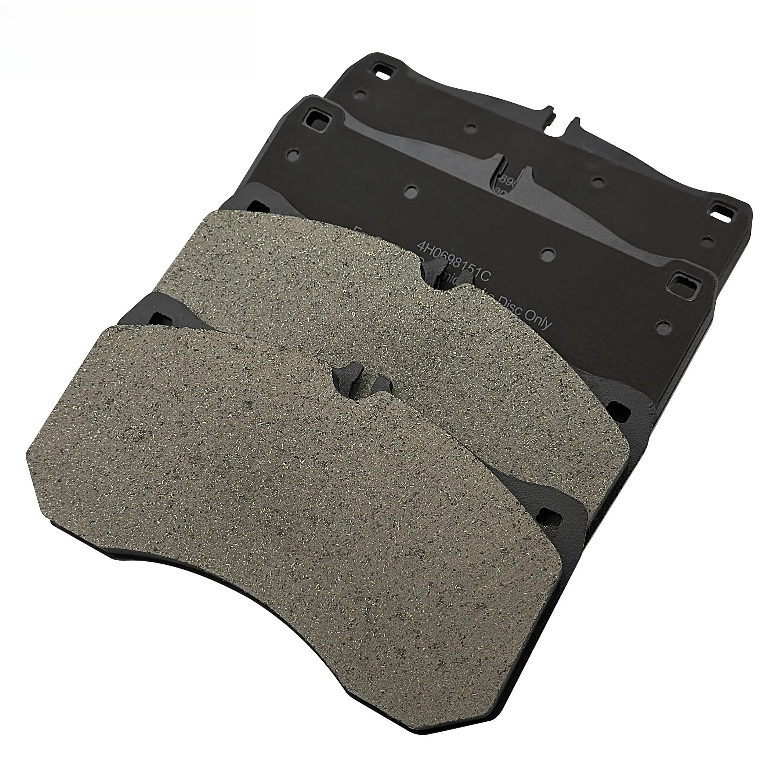 Spare parts, brake pads OEM 4H0698151C for Audi front carbon ceramic brake pads
Spare parts, brake pads OEM 4H0698151C for Audi front carbon ceramic brake pads