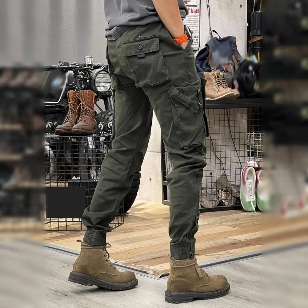 Men Exercise Trousers Men's Drawstring Waist Cargo Pants with Multi Pockets for Outdoor Training Daily Wear Men Solid Color
Men Exercise Trousers Men's Drawstring Waist Cargo Pants with Multi Pockets for Outdoor Training Daily Wear Men Solid Color