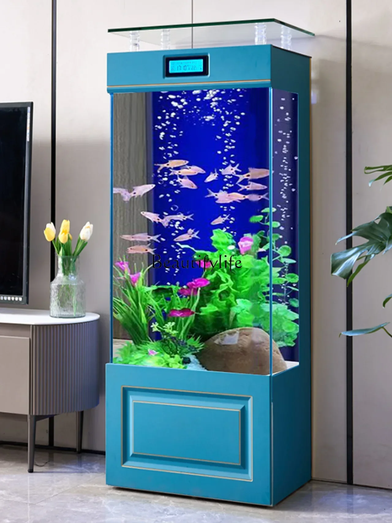 LD33Rectangular Floor-to-Wall Small and Medium-Sized Ecological Filter Change Water Ultra-White Glass Fish Globe
LD33Rectangular Floor-to-Wall Small and Medium-Sized Ecological Filter Change Water Ultra-White Glass Fish Globe