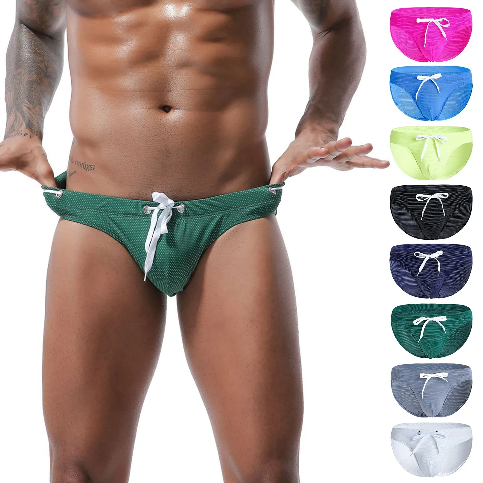 Male Basic Elastic Solid Color Swimming Trunks Low Waist Swimming Trunks Hot Spring Beach Briefs Casual Home Wear Underpants
Male Basic Elastic Solid Color Swimming Trunks Low Waist Swimming Trunks Hot Spring Beach Briefs Casual Home Wear Underpants