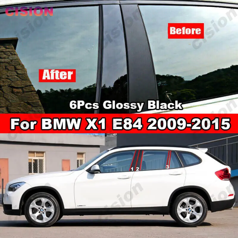 Window Door Column Center B C Pillar Post Cover Trim For BMW X1 E84 2009-2015 Glossy Black Carbon Fiber Mirror Effect PC Sticker
Window Door Column Center B C Pillar Post Cover Trim For BMW X1 E84 2009-2015 Glossy Black Carbon Fiber Mirror Effect PC Sticker