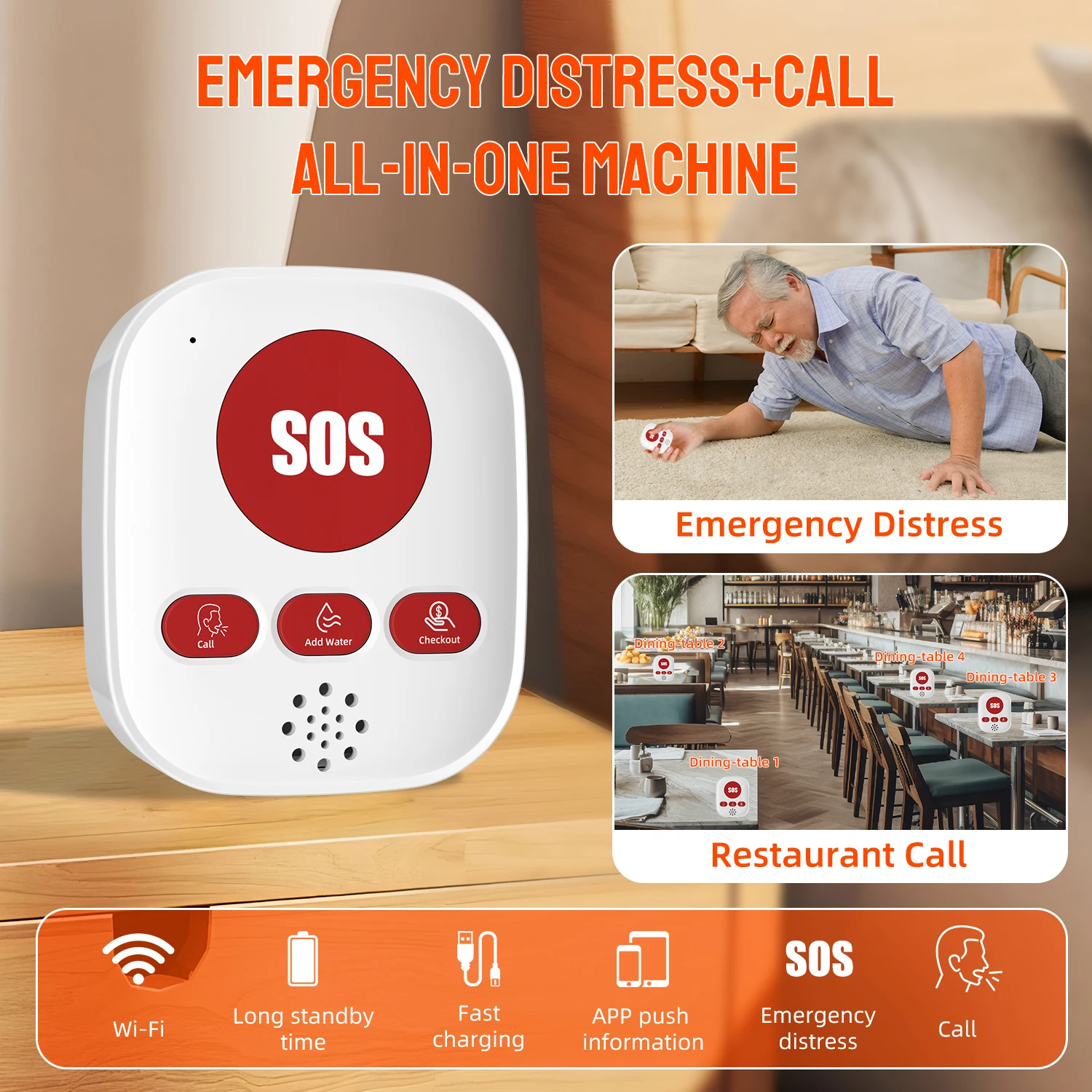 Tuya APP WIFI Panic Button Wireless Pager SOS Emergency Button Elderly Alarm For Old People Care Call Button
Tuya APP WIFI Panic Button Wireless Pager SOS Emergency Button Elderly Alarm For Old People Care Call Button