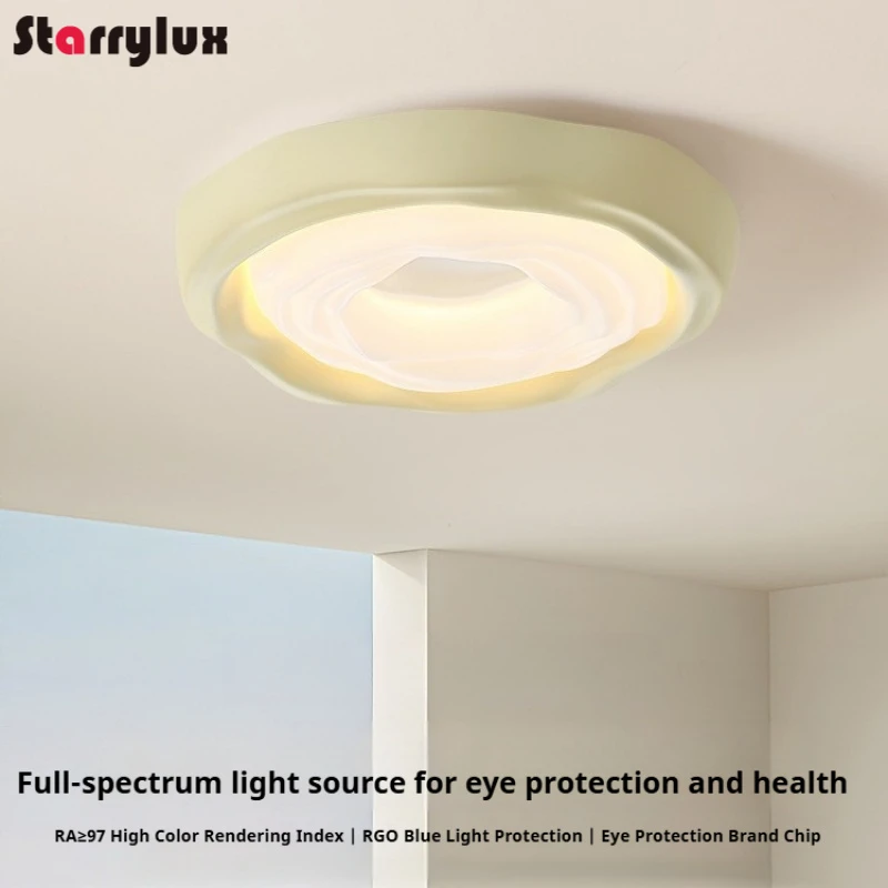 Cream Style Cookie Ceiling Light French Artistic Bedroom Lamp Eye Protection Kids Room
Cream Style Cookie Ceiling Light French Artistic Bedroom Lamp Eye Protection Kids Room