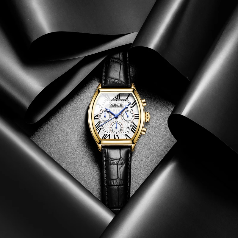 OCHSTIN новые наручные часы из натуральной кожи, мужские кварцевые часы серии Commander, мужские часы, роскошные элегантные светящиеся ручные часы 
OCHSTIN новые наручные часы из натуральной кожи, мужские кварцевые часы серии Commander, мужские часы, роскошные элегантные светящиеся ручные часы