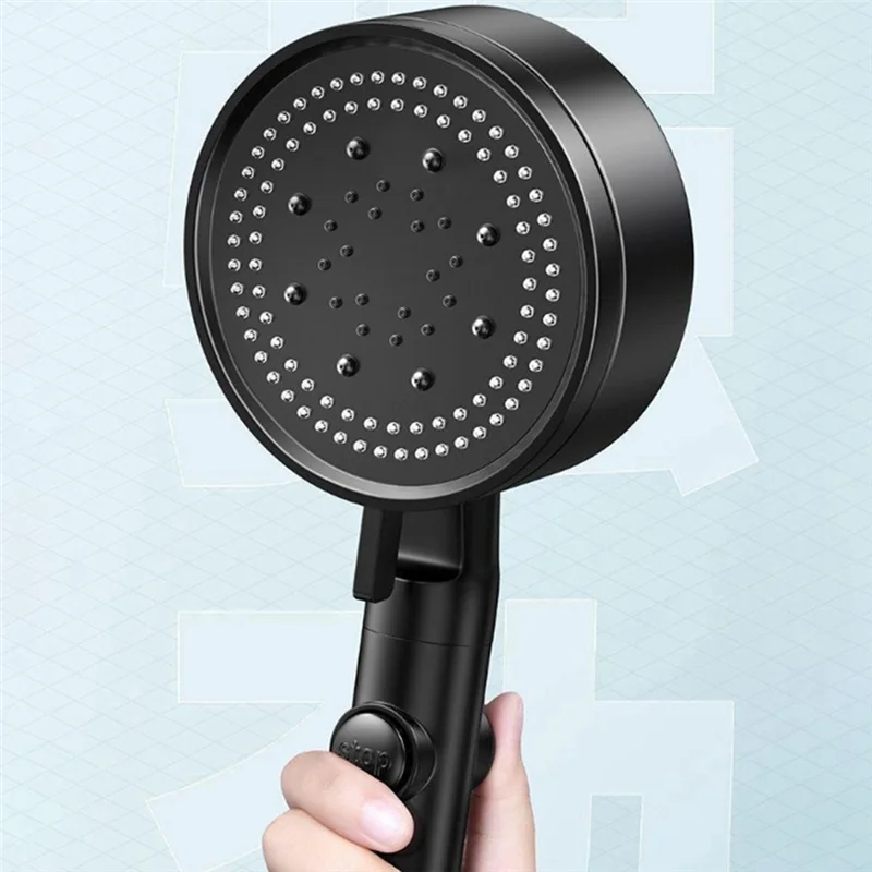 3Pcs Adjustable Black Shower Head Set With Wall Mount Holder + Hose, High Pressure Water Saving Shower Head
3Pcs Adjustable Black Shower Head Set With Wall Mount Holder + Hose, High Pressure Water Saving Shower Head
