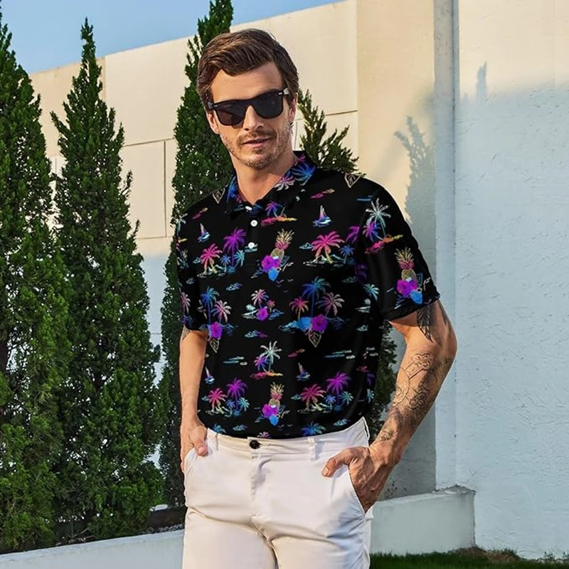 Men's Golf Shirt Moisture Wicking and Dry Performance Men's Golf Polo Shirt Trendy Fashion Printed Short Sleeve Polo Shirt
Men's Golf Shirt Moisture Wicking and Dry Performance Men's Golf Polo Shirt Trendy Fashion Printed Short Sleeve Polo Shirt