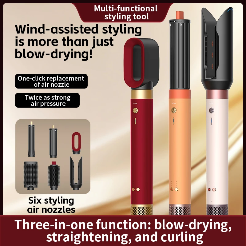 Huaqiangbei HS09 Hair Dryer 1700W 6 in 1 Hot Air Hair Styler High Speed Blow Dryer with Curling Iron Straightening Brush Fast
Huaqiangbei HS09 Hair Dryer 1700W 6 in 1 Hot Air Hair Styler High Speed Blow Dryer with Curling Iron Straightening Brush Fast