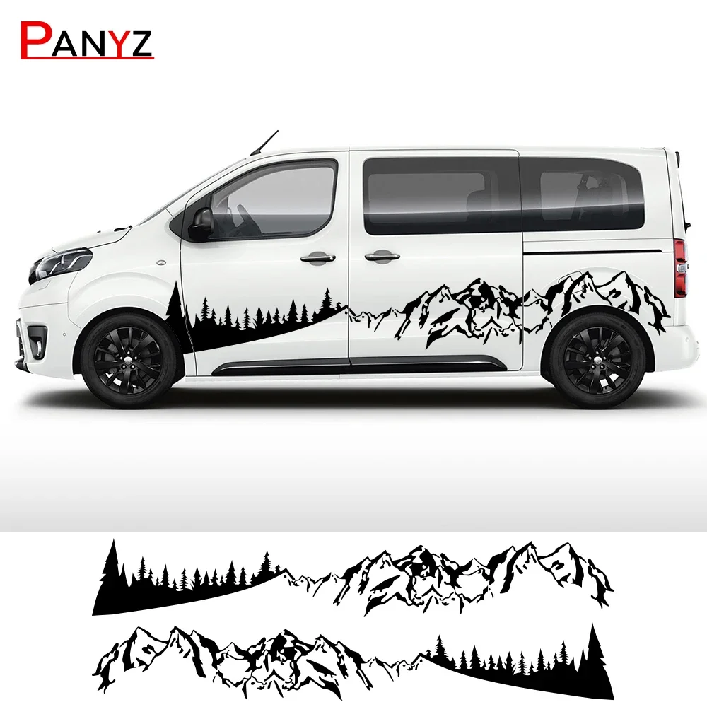 Наклейки с боковыми полосками для фургона, комплект наклеек для Toyota ProAce Verso, городской автомобиль, кемпер, графика, горы, лес, уличный виниловый декор, наклейка 
Наклейки с боковыми полосками для фургона, комплект наклеек для Toyota ProAce Verso, городской автомобиль, кемпер, графика, горы, лес, уличный виниловый декор, наклейка