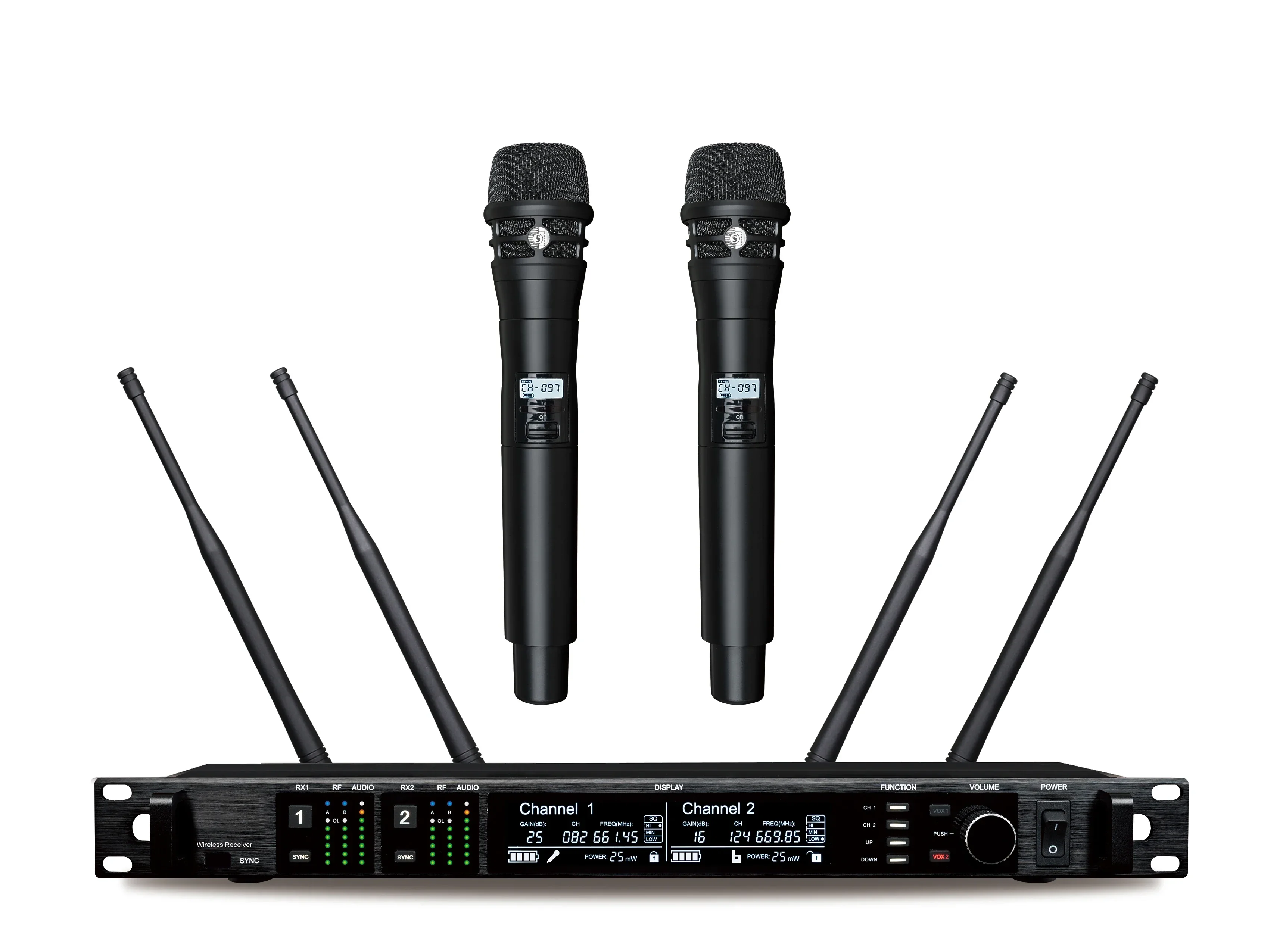 AD4D 2 Channel Dual UHF True Diversity Digital Professional Wireless Karaoke Mic Metal Silver Mic With KSM8 For Performance
AD4D 2 Channel Dual UHF True Diversity Digital Professional Wireless Karaoke Mic Metal Silver Mic With KSM8 For Performance