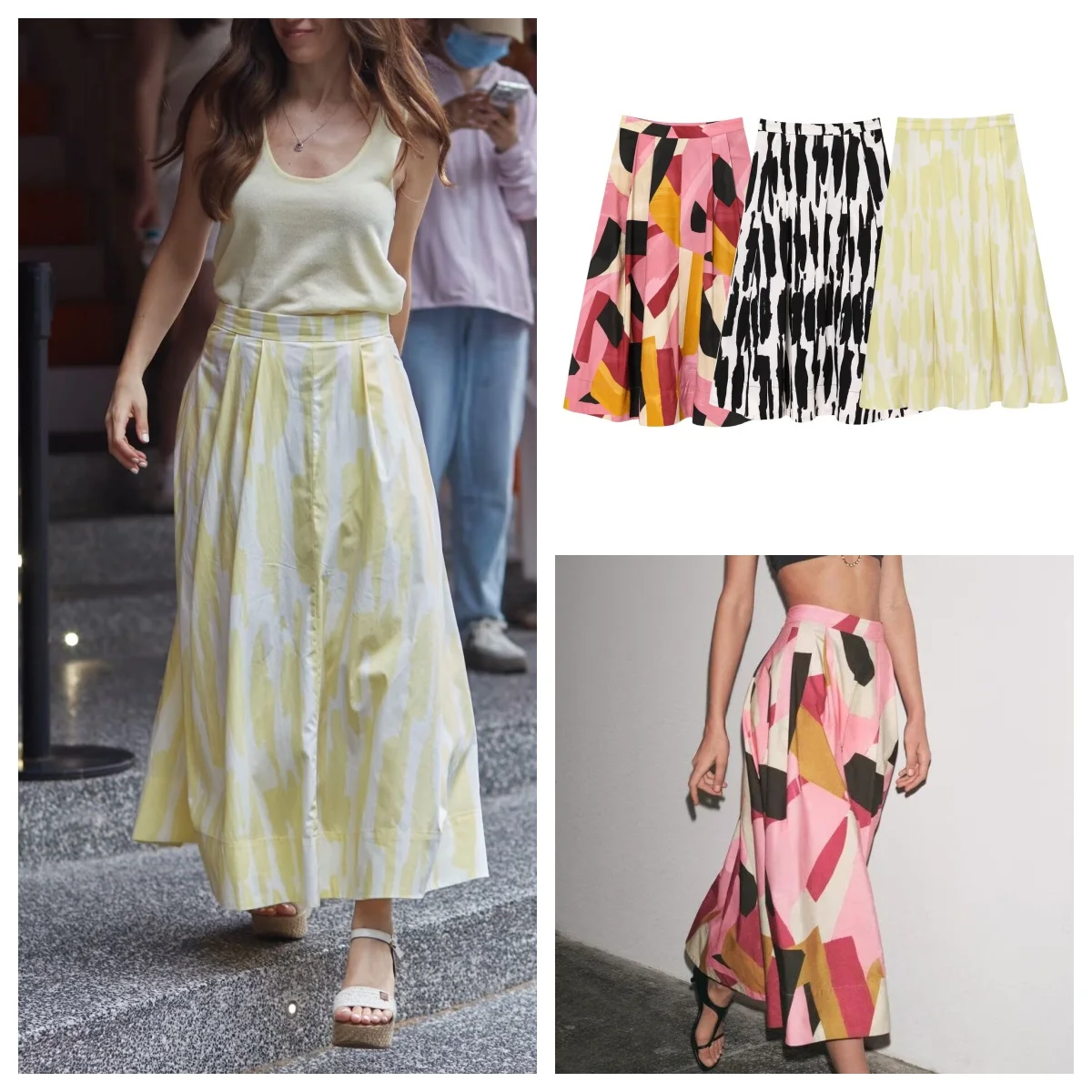 European and American style new retro printed skirt fashionable and versatile A-line skirt
European and American style new retro printed skirt fashionable and versatile A-line skirt