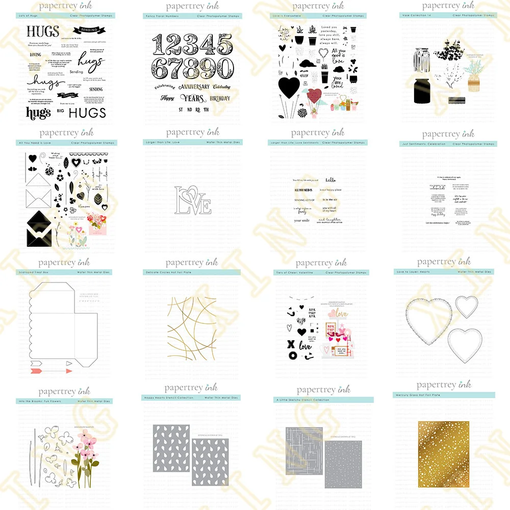 New Valentine's Day Love Hearts Flowers Clear Stamps Metal Cutting Dies Stencil Hot Foil Scrapbook Paper Craft Knife Mould Blade
New Valentine's Day Love Hearts Flowers Clear Stamps Metal Cutting Dies Stencil Hot Foil Scrapbook Paper Craft Knife Mould Blade