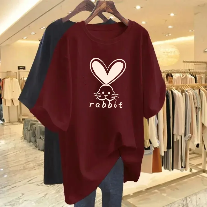 Women Clothing Loose Casual Cotton Pullovers, Vintage O-neck Short Sleeve Top Tee, Summer Cartoon Printed Basic T-shirt
Women Clothing Loose Casual Cotton Pullovers, Vintage O-neck Short Sleeve Top Tee, Summer Cartoon Printed Basic T-shirt