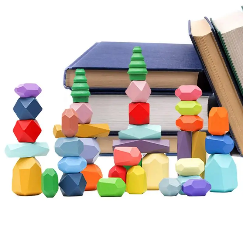 Wooden Stacking Blocks 38 Pcs Polyhedral Stacking Rocks Colorful Learning Polyhedral Building Blocks For 1-6 Year Old Boys And
Wooden Stacking Blocks 38 Pcs Polyhedral Stacking Rocks Colorful Learning Polyhedral Building Blocks For 1-6 Year Old Boys And