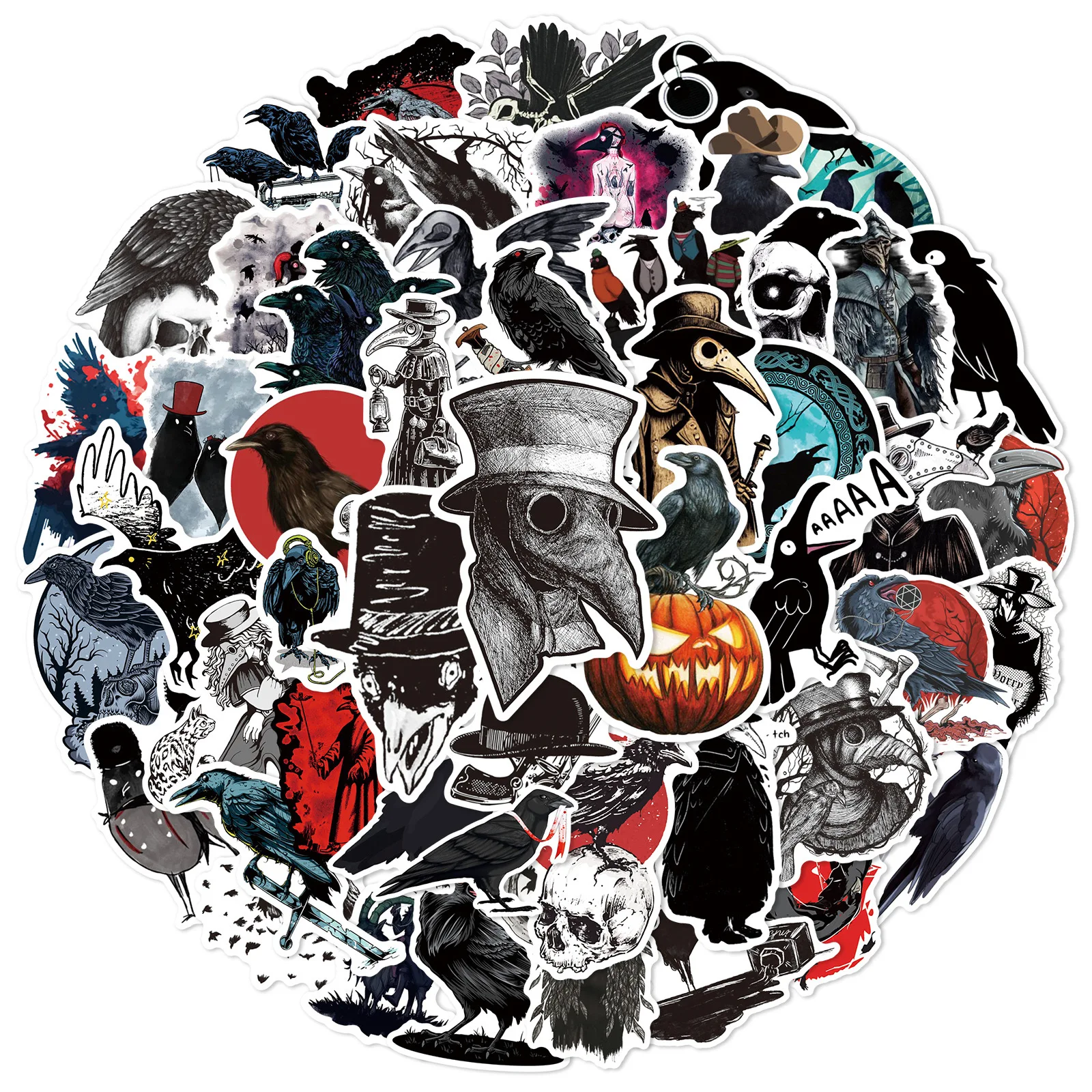 10/30/50PCS Cool Gothic Style Horror Crow Stickers DIY Travel Luggage Guitar Laptop Waterproof Skull Bomb Decals Sticker Toy
10/30/50PCS Cool Gothic Style Horror Crow Stickers DIY Travel Luggage Guitar Laptop Waterproof Skull Bomb Decals Sticker Toy