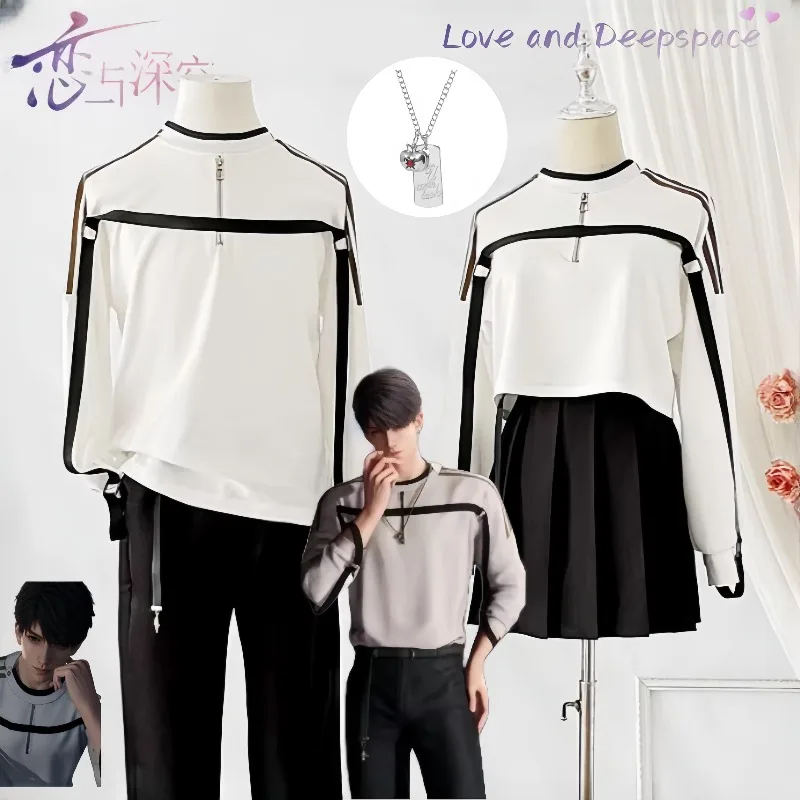 Love And Deepspace Caleb Cosplay Costume Couple Hoodie Casual White Sweatshirt Skirt Women Men Halloween Carnival Party Outfits
Love And Deepspace Caleb Cosplay Costume Couple Hoodie Casual White Sweatshirt Skirt Women Men Halloween Carnival Party Outfits