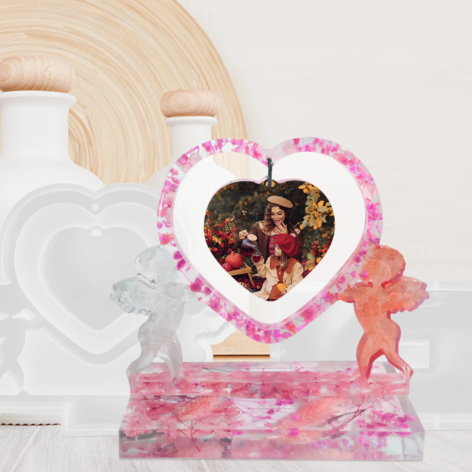 1Set Heart Shaped Photo Frame Silicone Mould Flexible Durable Resin Casting Craft Mold DIY Picture Frame Making Supplies
1Set Heart Shaped Photo Frame Silicone Mould Flexible Durable Resin Casting Craft Mold DIY Picture Frame Making Supplies