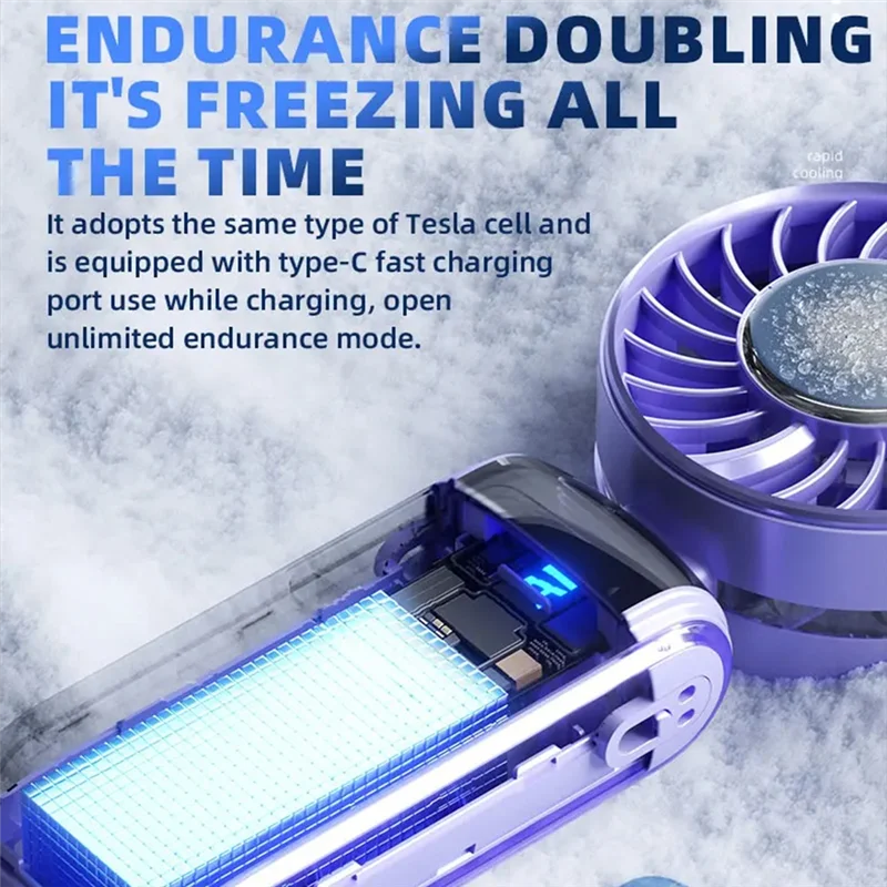 BAAN-Ice Pack High-Speed Fan, Semiconductor Refrigeration Handheld Fan, Portable Charging Folding Small Fan Black
BAAN-Ice Pack High-Speed Fan, Semiconductor Refrigeration Handheld Fan, Portable Charging Folding Small Fan Black