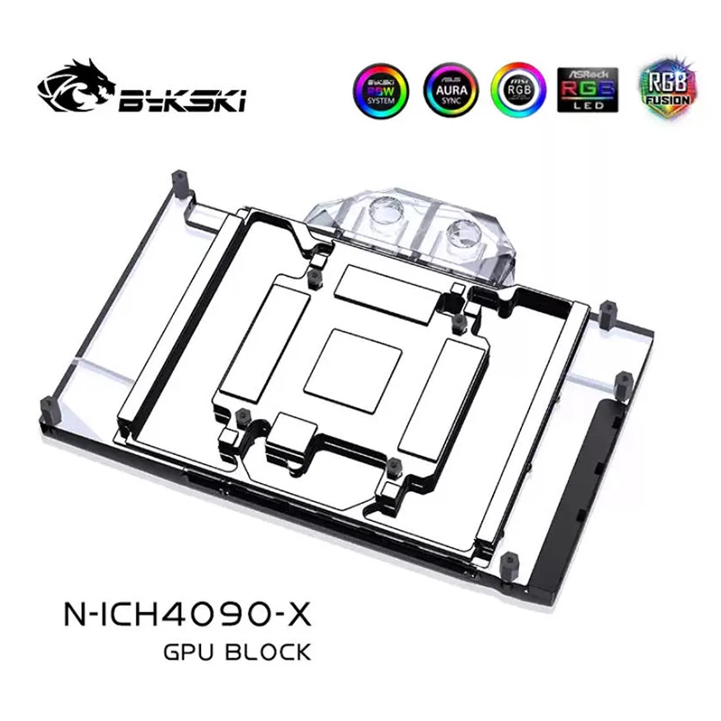 Bykski N-ICH4090-X GPU Water Block Used for Inno3D GeForce RTX 4090 ICHILL VideoCard Cooling/Radiator ARGB Light/Dense Waterways
Bykski N-ICH4090-X GPU Water Block Used for Inno3D GeForce RTX 4090 ICHILL VideoCard Cooling/Radiator ARGB Light/Dense Waterways