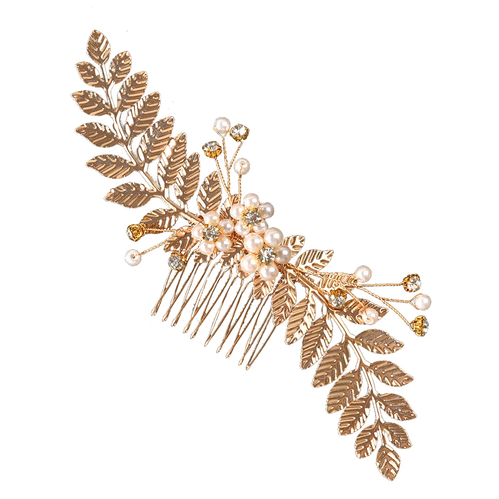 Golden Leaf Hair Comb 1Pc Zinc Alloy Bridal Wedding Accessories Women Hairstyle Elegant Fashion Design For Parties Festivals
Golden Leaf Hair Comb 1Pc Zinc Alloy Bridal Wedding Accessories Women Hairstyle Elegant Fashion Design For Parties Festivals
