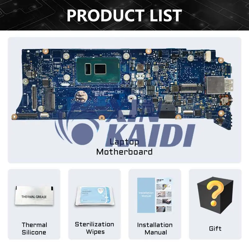For DELL XPS 13 9350 Laptop Motherboard AAZ00 LA-C881P i3 i5 i7 6th Gen RAM 4G/8G/16G CN-076F9T 076F9T Notebook Mainboard Tested
For DELL XPS 13 9350 Laptop Motherboard AAZ00 LA-C881P i3 i5 i7 6th Gen RAM 4G/8G/16G CN-076F9T 076F9T Notebook Mainboard Tested