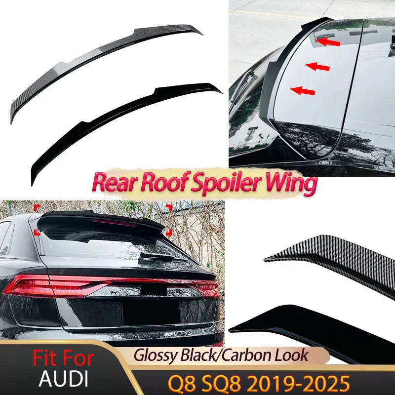 Rear Trunk Spoiler Wing Lip for AUDI Q8 SQ8 2019-2025 Top Fixed Fin Tail Wing Airfoil Splitter Roof Lip Body Kits Tuning Trim
Rear Trunk Spoiler Wing Lip for AUDI Q8 SQ8 2019-2025 Top Fixed Fin Tail Wing Airfoil Splitter Roof Lip Body Kits Tuning Trim