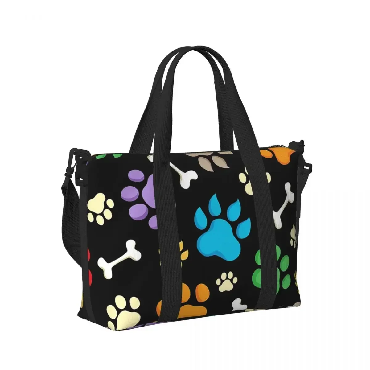 Dog Paw Print And Bone Beach Travel Bag Large Capacity Tote Bags for Gym Sport Women Shopping Duffle Shoulder Bag
Dog Paw Print And Bone Beach Travel Bag Large Capacity Tote Bags for Gym Sport Women Shopping Duffle Shoulder Bag