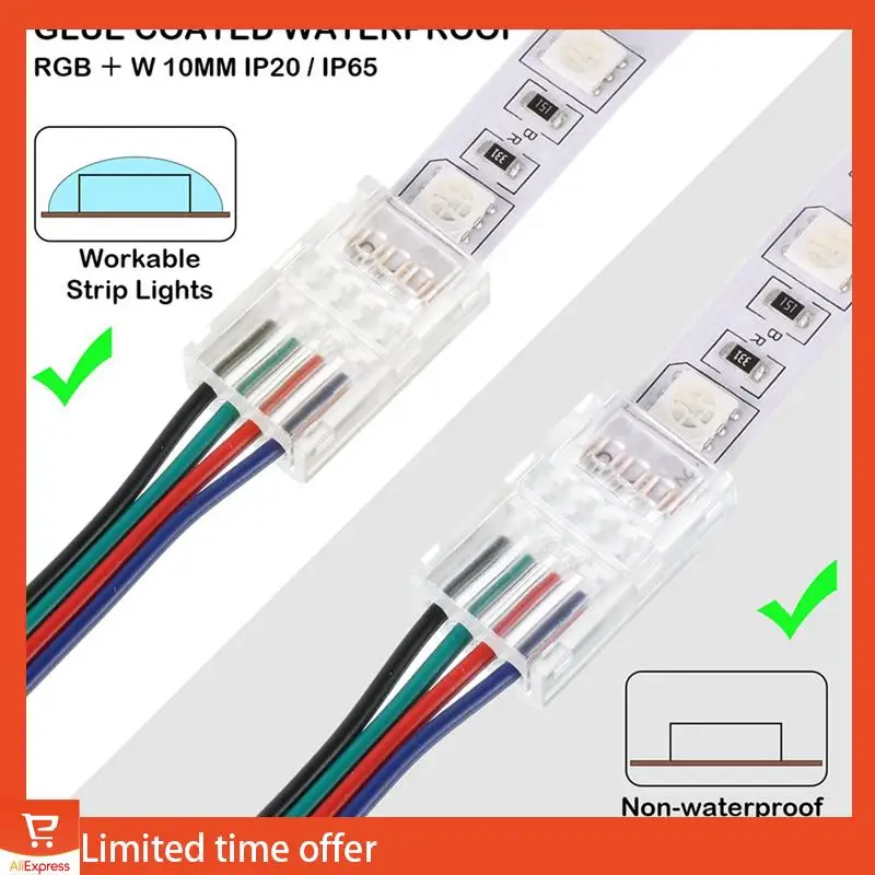 Fresh LED Light Strip Connectors 40 Waterproof LED Adapter Connectors Solderless LED Light Strip Connectors 4 Pin 10Mm
Fresh LED Light Strip Connectors 40 Waterproof LED Adapter Connectors Solderless LED Light Strip Connectors 4 Pin 10Mm