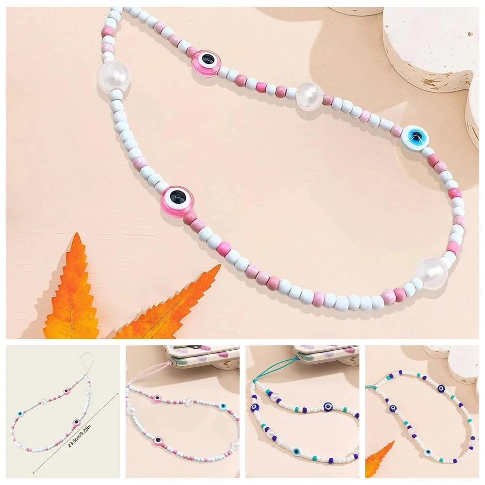 Devil Eye Blue Evil Eye Phone Chain Glass Rice Beads Pink Telephone Lanyard Blue Charm Fashion Cellphone Strap Keychain
Devil Eye Blue Evil Eye Phone Chain Glass Rice Beads Pink Telephone Lanyard Blue Charm Fashion Cellphone Strap Keychain