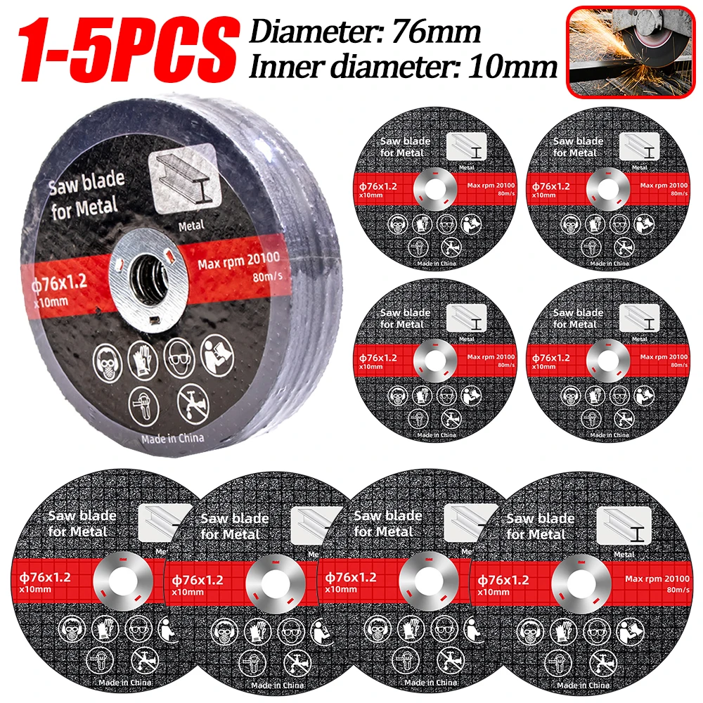 76mm Metal Cutting Discs High Hardness Saw Blade Sanding Grinding Cut Off Circle Wheels Blades Discs Angle Grinder Accessories
76mm Metal Cutting Discs High Hardness Saw Blade Sanding Grinding Cut Off Circle Wheels Blades Discs Angle Grinder Accessories