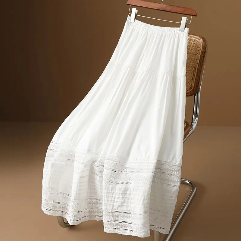 Female A-line Skirts Women Lace White Mid-Calf Preppy Elegant Design Leisure Fashion Skirts Ladies Retro Harajuku Skirts Q71
Female A-line Skirts Women Lace White Mid-Calf Preppy Elegant Design Leisure Fashion Skirts Ladies Retro Harajuku Skirts Q71