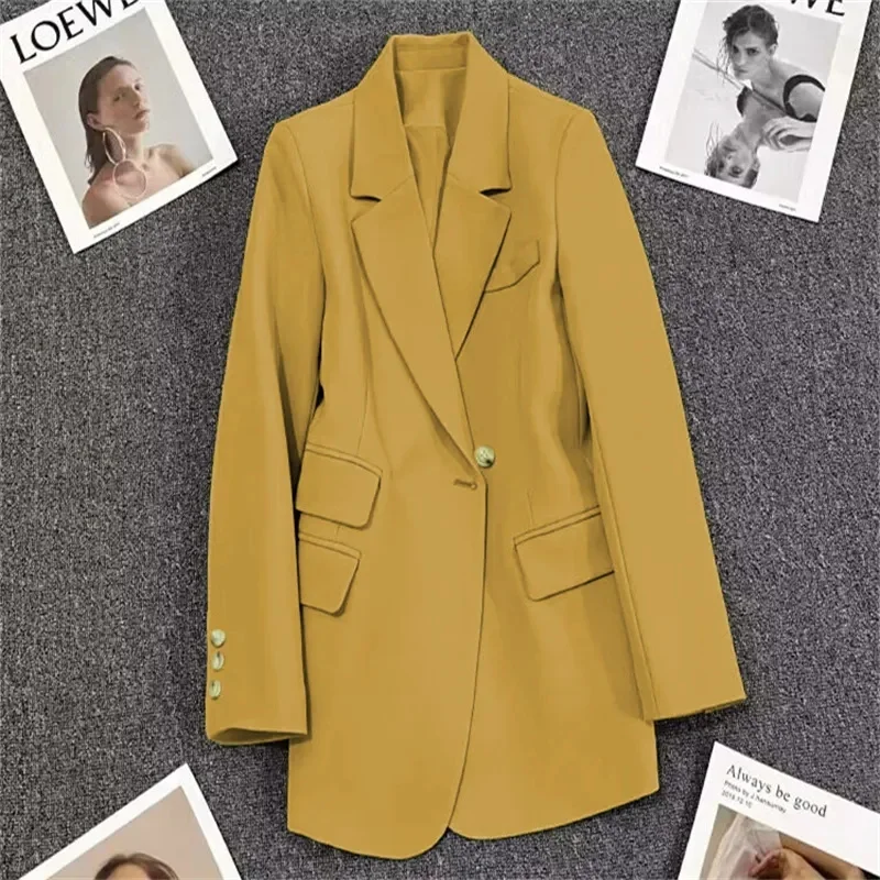 Women Suit Coat Elegant Sports Casual Blazer Korean Fashion Jacket Spring Autumn Solid Color Ladies Clothing Formal Blazer Coats
Women Suit Coat Elegant Sports Casual Blazer Korean Fashion Jacket Spring Autumn Solid Color Ladies Clothing Formal Blazer Coats