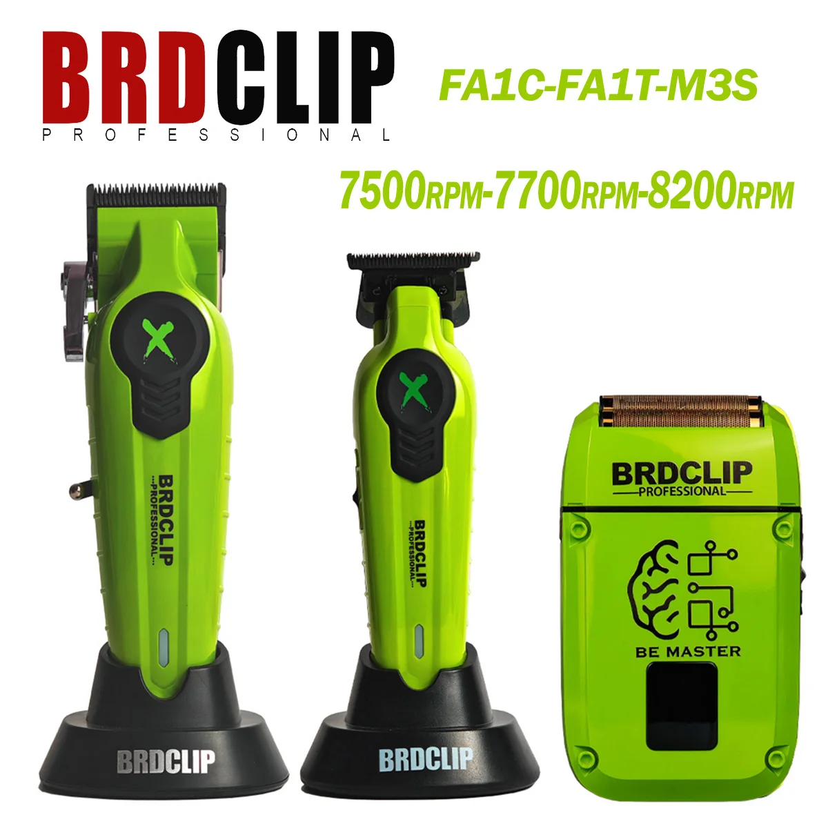 Professional BRDCLIP Barber Kit Hair Clipper FA1C FA1T M3S 7500RPM 7700RPM Electric Shaver Trimmer Hair Finish Machine DLC Blade
Professional BRDCLIP Barber Kit Hair Clipper FA1C FA1T M3S 7500RPM 7700RPM Electric Shaver Trimmer Hair Finish Machine DLC Blade
