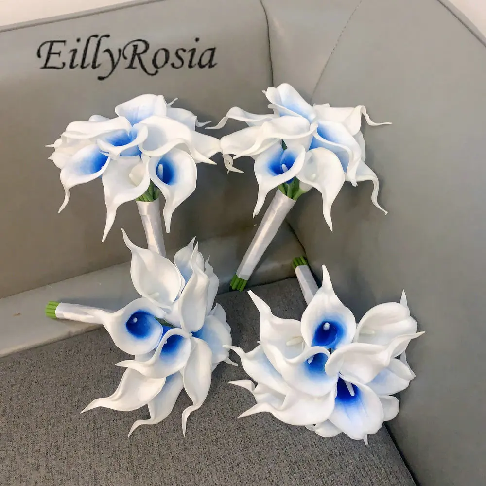 EillyRosia настоящая на ощупь Калла букет подружки невесты градиентные синие и белые Искусственные цветы для горничной
EillyRosia настоящая на ощупь Калла букет подружки невесты градиентные синие и белые Искусственные цветы для горничной
