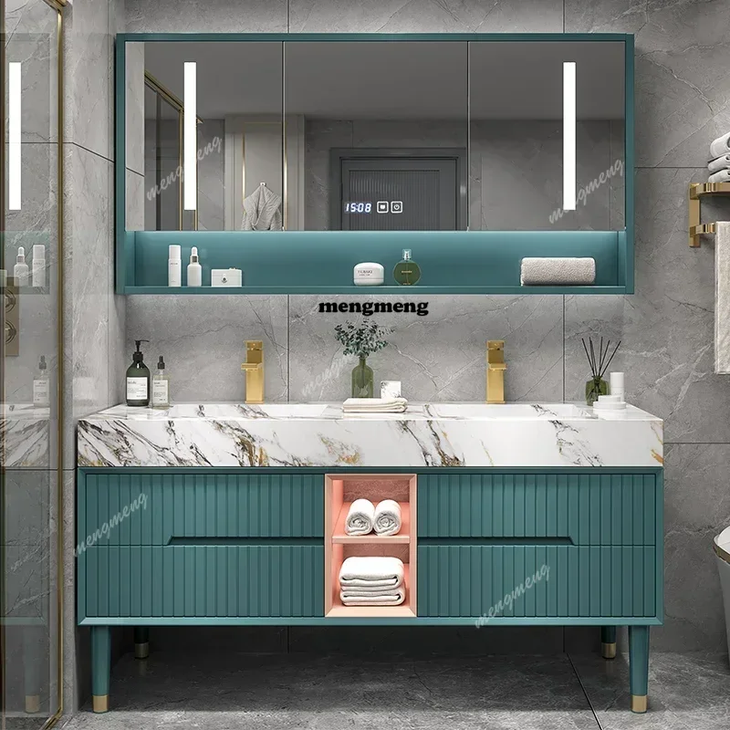 Oak paint simple modern smart bathroom cabinet combination rock slab double basin washbasin toilet washbasin
Oak paint simple modern smart bathroom cabinet combination rock slab double basin washbasin toilet washbasin