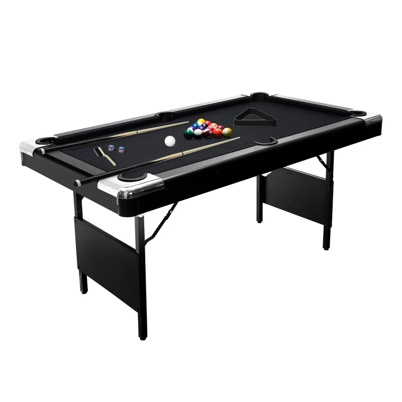 Folding Pool Table For Adults Kids, Portable Billiard Table With 2 Cue Sticks, Chalk & Felt Brush For Home Basement
Folding Pool Table For Adults Kids, Portable Billiard Table With 2 Cue Sticks, Chalk & Felt Brush For Home Basement