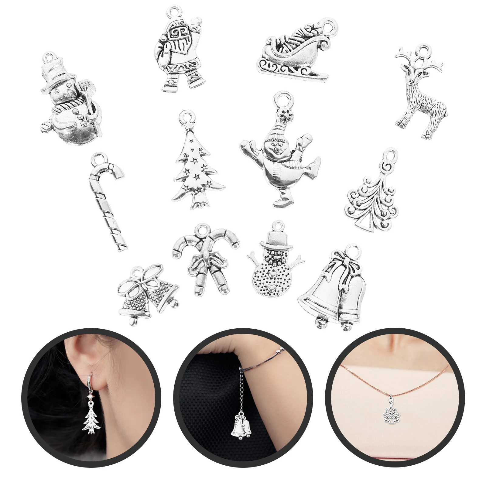 12Pcs Christmas Tree Pendant Charms Alloy Jewelry Accessories DIY Supplies for Necklace Bracelet Keychain Christmas Gift Craft
12Pcs Christmas Tree Pendant Charms Alloy Jewelry Accessories DIY Supplies for Necklace Bracelet Keychain Christmas Gift Craft