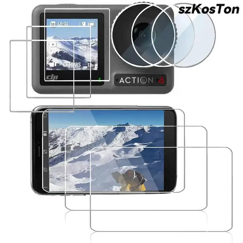 Tempered Glass for DJI Action 4 Lens Protection Scratch resistant Film for DJI Action 4 Camera Screen Protector Accessories
Tempered Glass for DJI Action 4 Lens Protection Scratch resistant Film for DJI Action 4 Camera Screen Protector Accessories