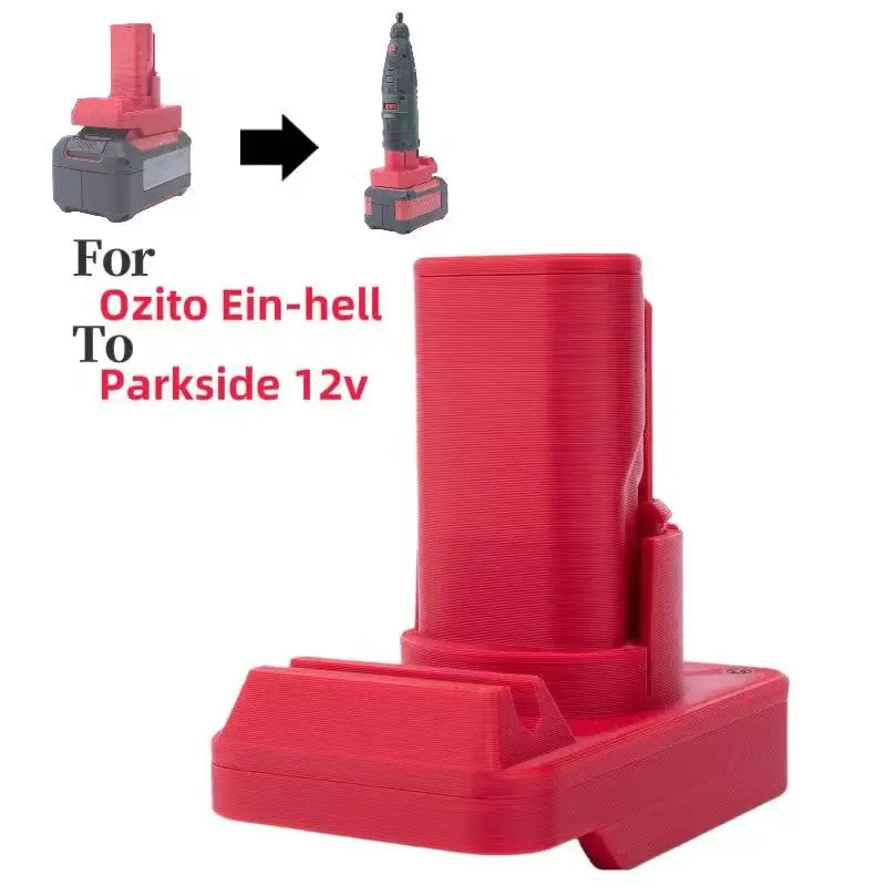 Batteries Converter Adapter for Ozito for 18v Einh-ell Power X-Change to Parkside 12V PAB LI Tools( without battery and tools)
Batteries Converter Adapter for Ozito for 18v Einh-ell Power X-Change to Parkside 12V PAB LI Tools( without battery and tools)