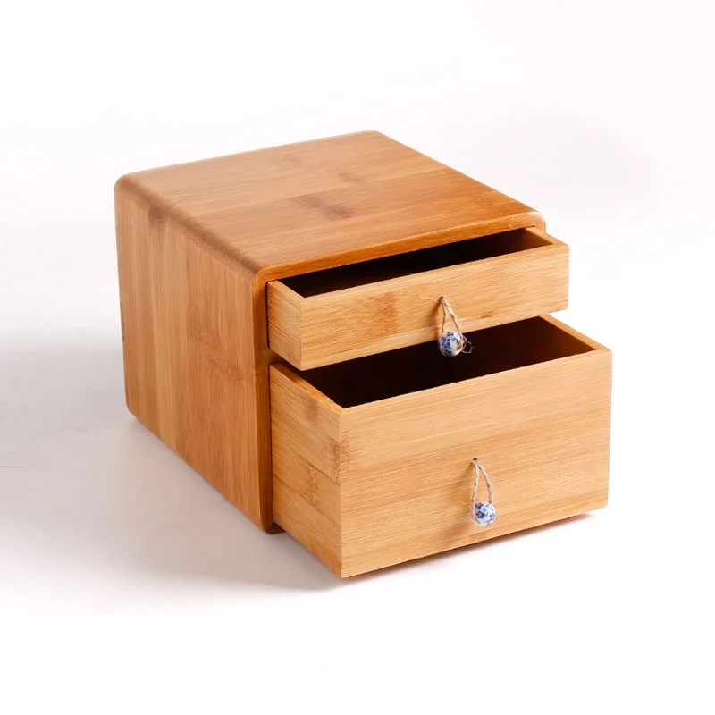 High-grade wood jewelry box household double-layer tea desktop storage cosmetic drawer bamboo box organizer drawer jewelry
High-grade wood jewelry box household double-layer tea desktop storage cosmetic drawer bamboo box organizer drawer jewelry