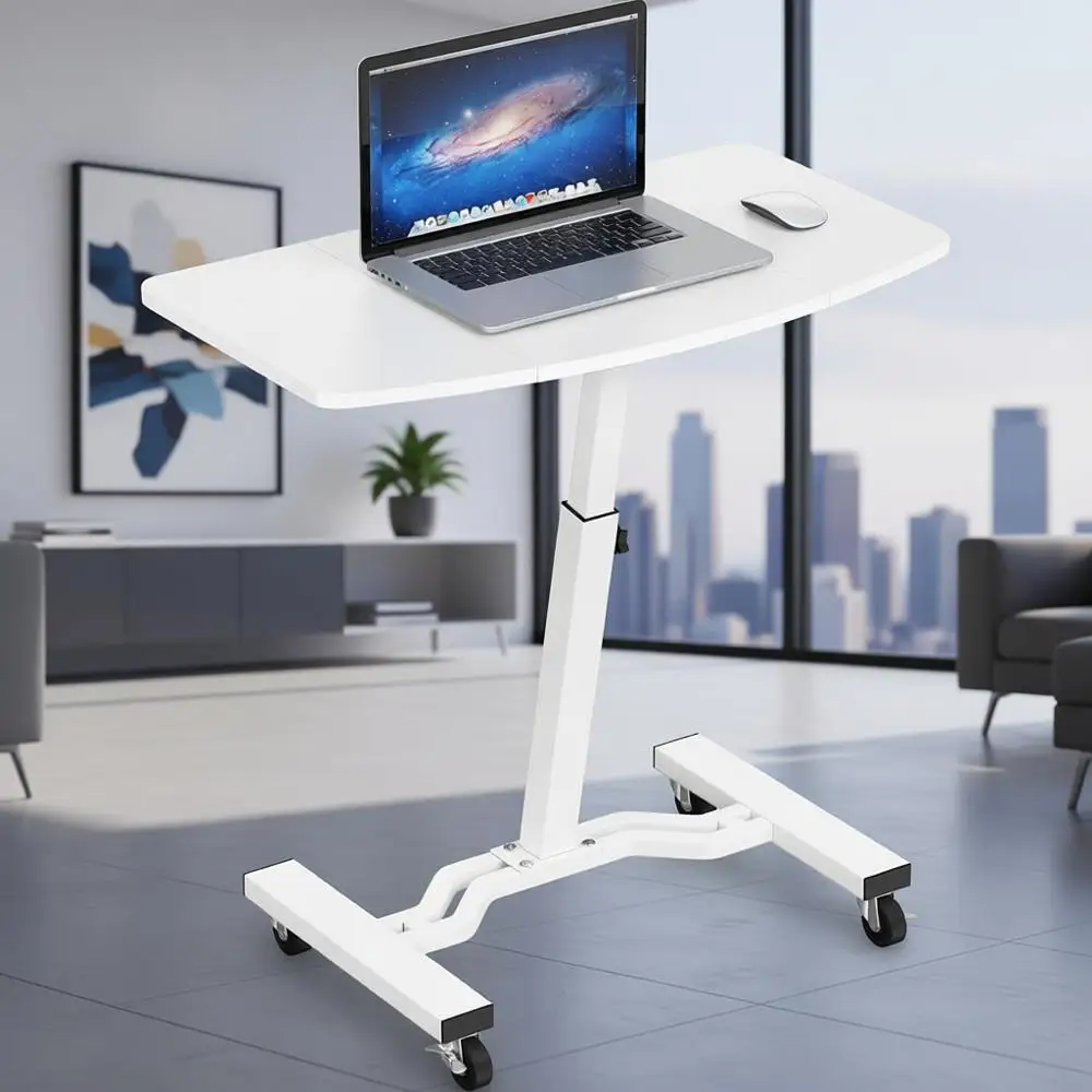 Белая передвижная тележка для ноутбука, регулируемая высота 28-33 дюйма
Белая передвижная тележка для ноутбука, регулируемая высота 28-33 дюйма