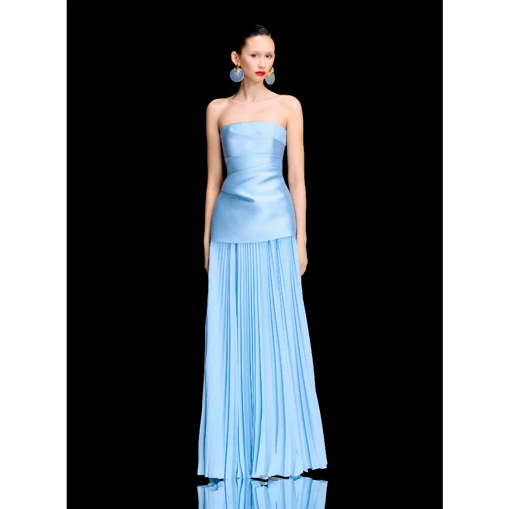 Customized Sky Blue Evening Dresses Sleeveless Red Party Dress Draped Long Elegant Modern Prom Cocktail Gowns for Women 2026
Customized Sky Blue Evening Dresses Sleeveless Red Party Dress Draped Long Elegant Modern Prom Cocktail Gowns for Women 2026